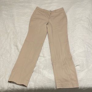 Size 2 Tan Ann Taylor Straight Leg Pants Slacks